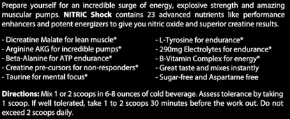 NITRO SHOCK PRE-WORKOUT