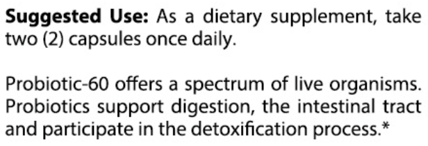 ULTRA PROBIOTICS WITH PREBIOTICS - 60 BILLION