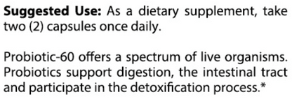 ULTRA PROBIOTICS WITH PREBIOTICS - 60 BILLION